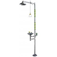 CHUVEIRO E LAVA-OLHOS AÇO INOXIDÁVEL C750SS